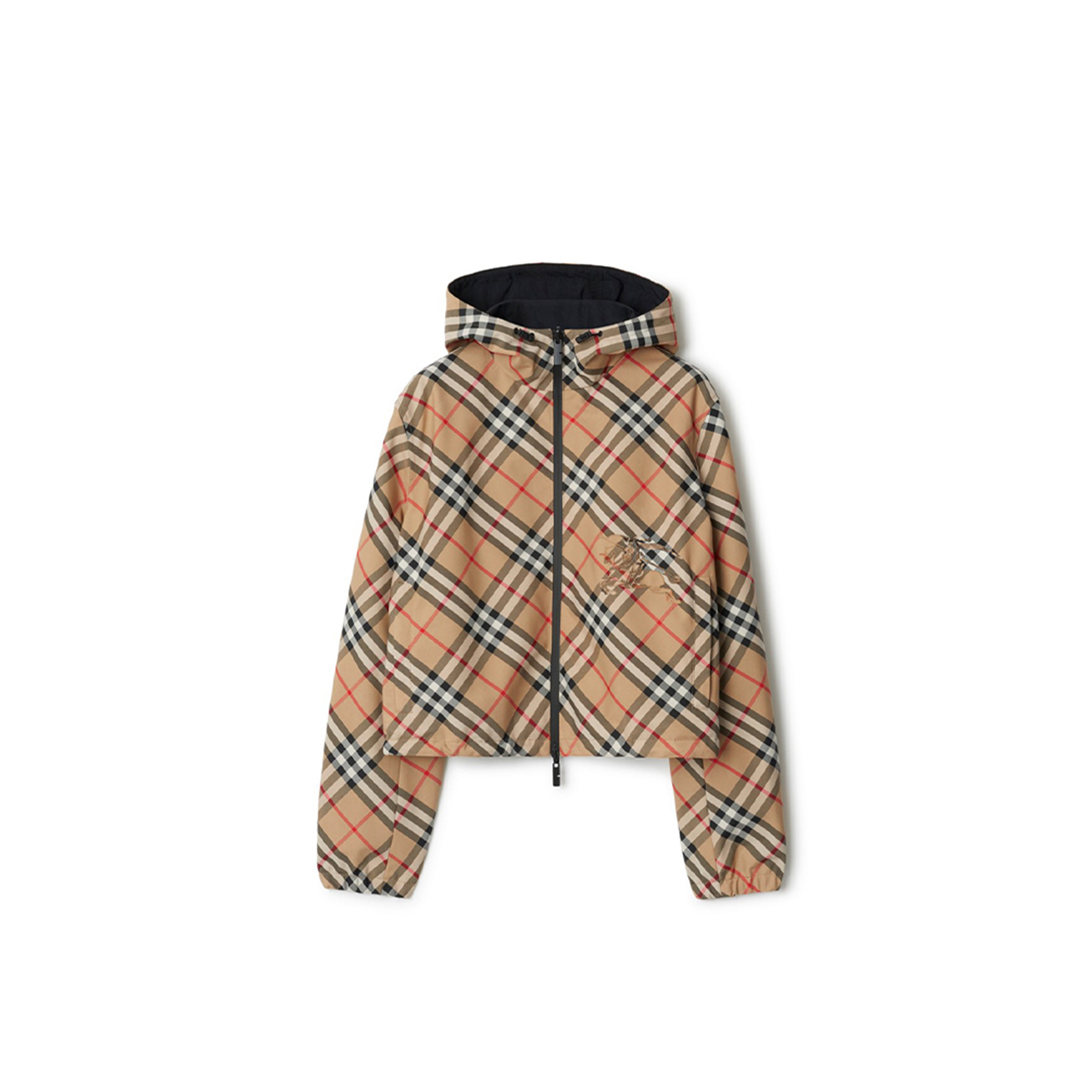 BURBERRY WENDBARE CROPPED-JACKE IN CHECK 80872291